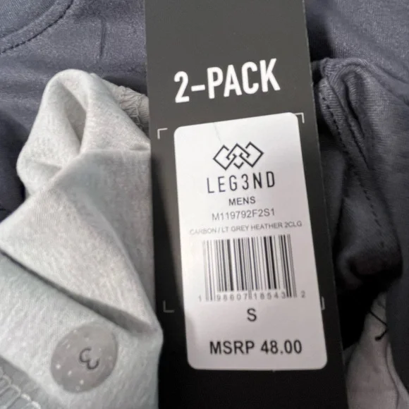 LEG3ND Super Soft Light Weight Stretch Moisture Wicking ShortSleeve Tees 2pc set - Picture 11 of 11